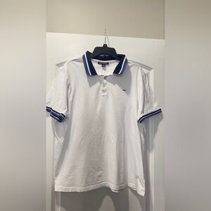 Michael Kors White Polo with Navy Accents